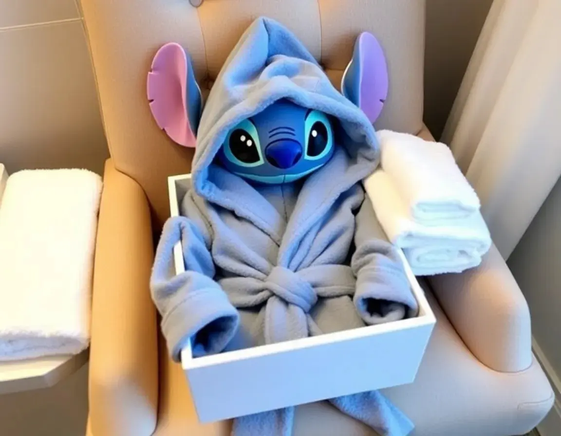 Peignoir à capuche Stitch