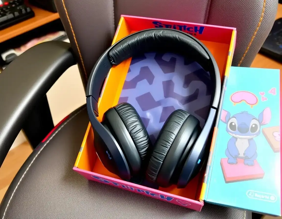 Casque audio supra-auriculaire thème Stitch