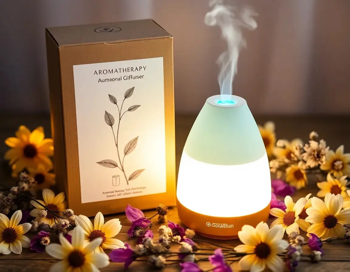 Diffuseur d'Huiles Essentielles avec Lumière LED