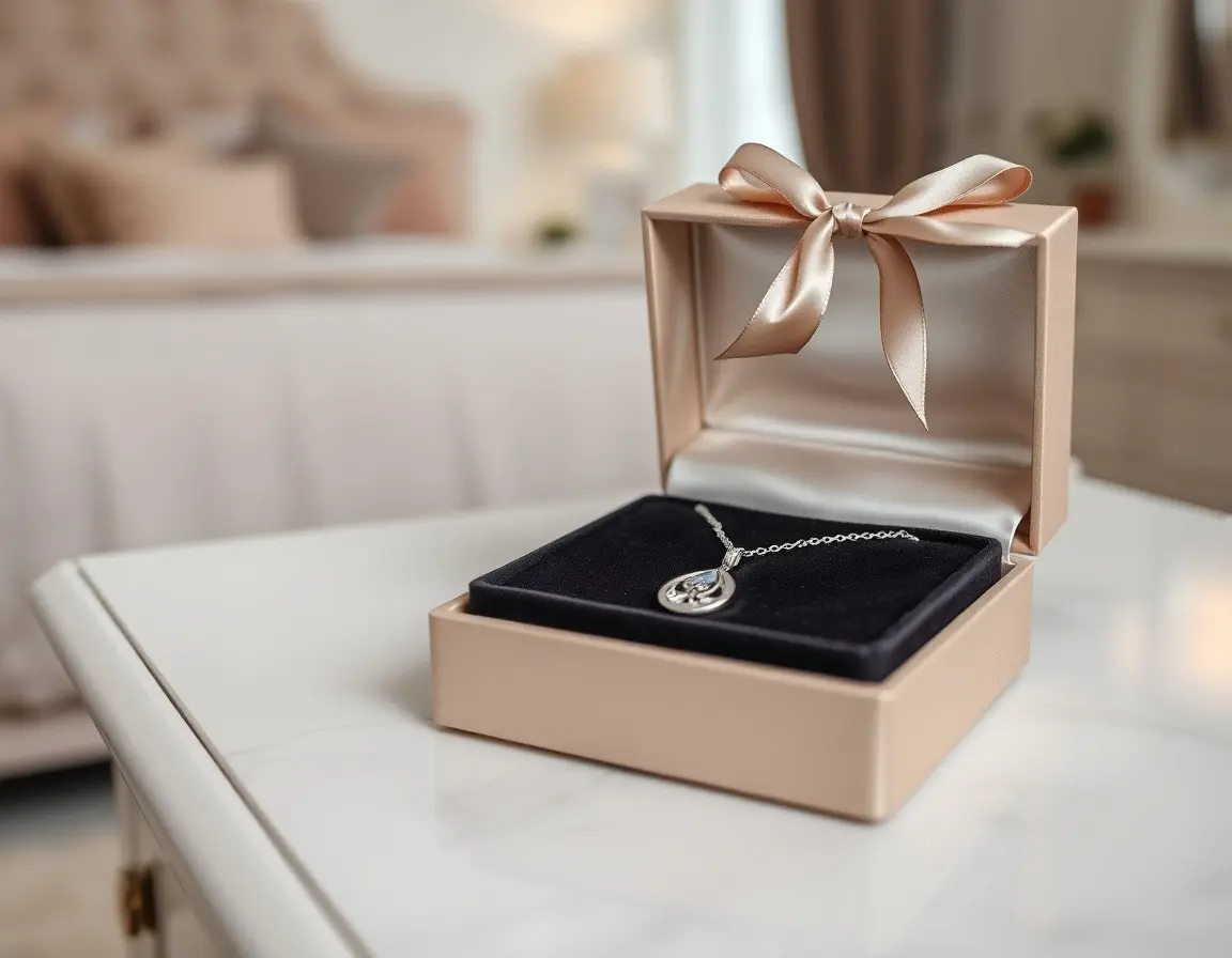 Collier Élégant en Argent Sterling avec Pendentif