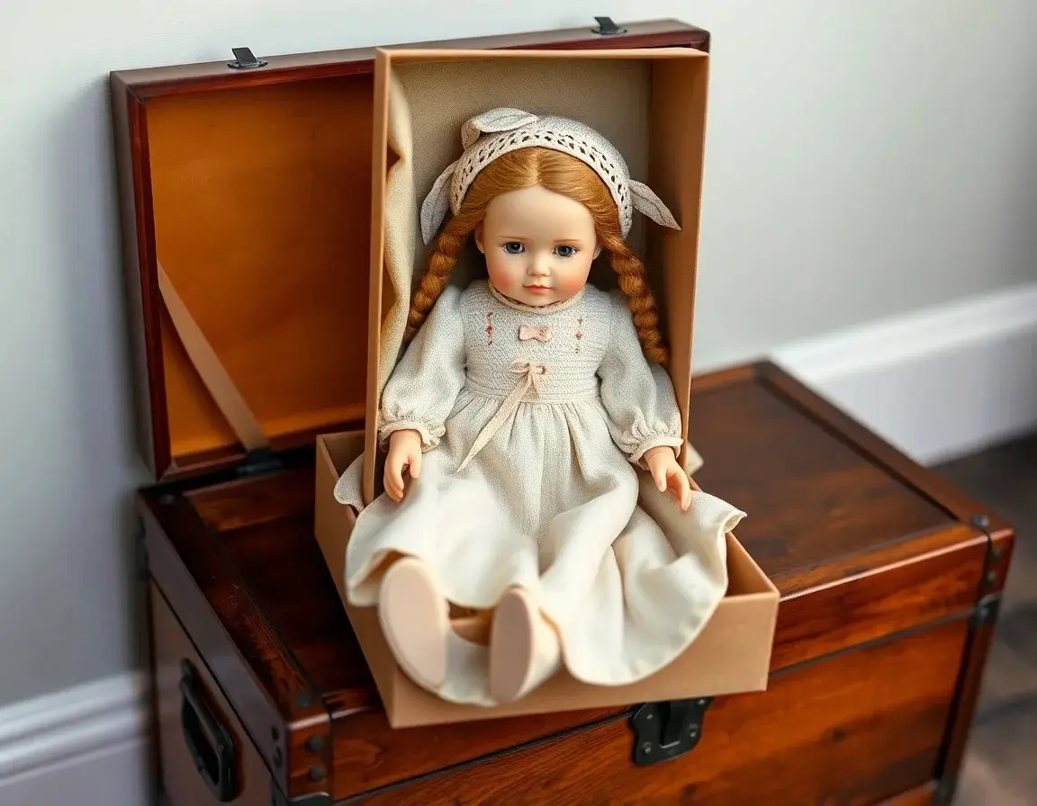 Poupée premium avec vêtements cousus à la main