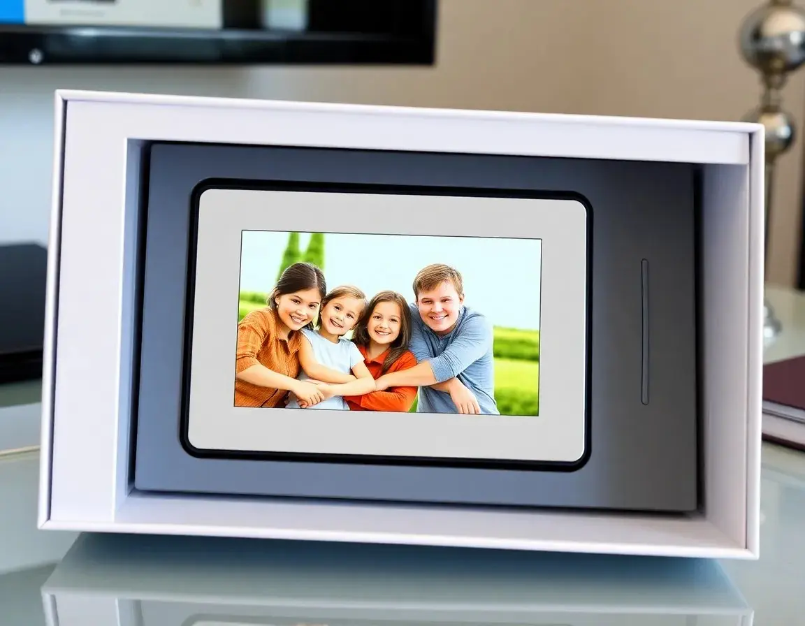 Cadre photo numérique Wi-Fi compact