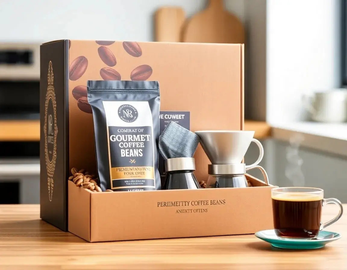 Set de café gourmet avec cafetière