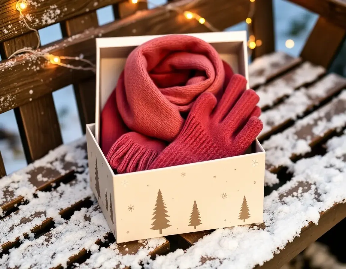 Set écharpe et gants d'hiver