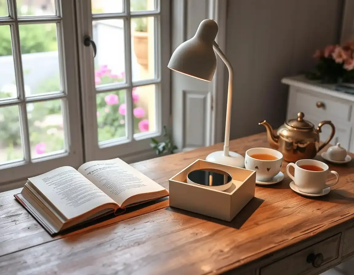 Lampe de bureau avec chargeur sans fil