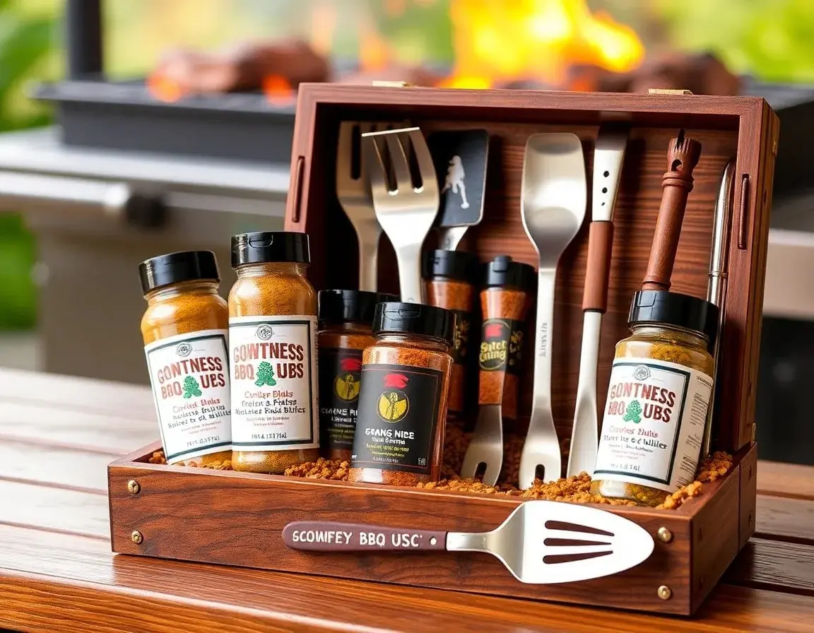 Kit d'Épices et d'Ustensiles pour BBQ Gourmet
