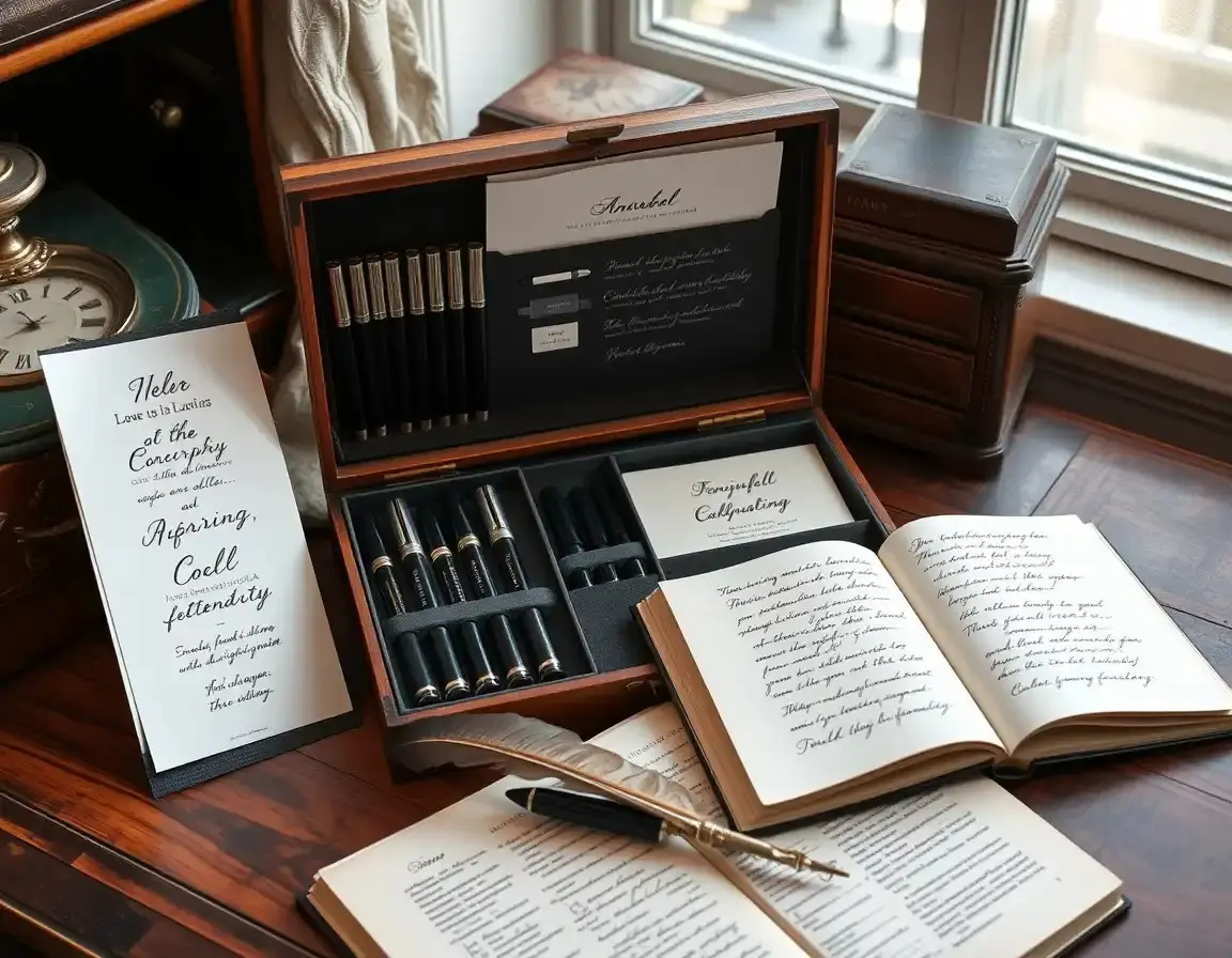 Kit Créatif Calligraphie et Lettrage