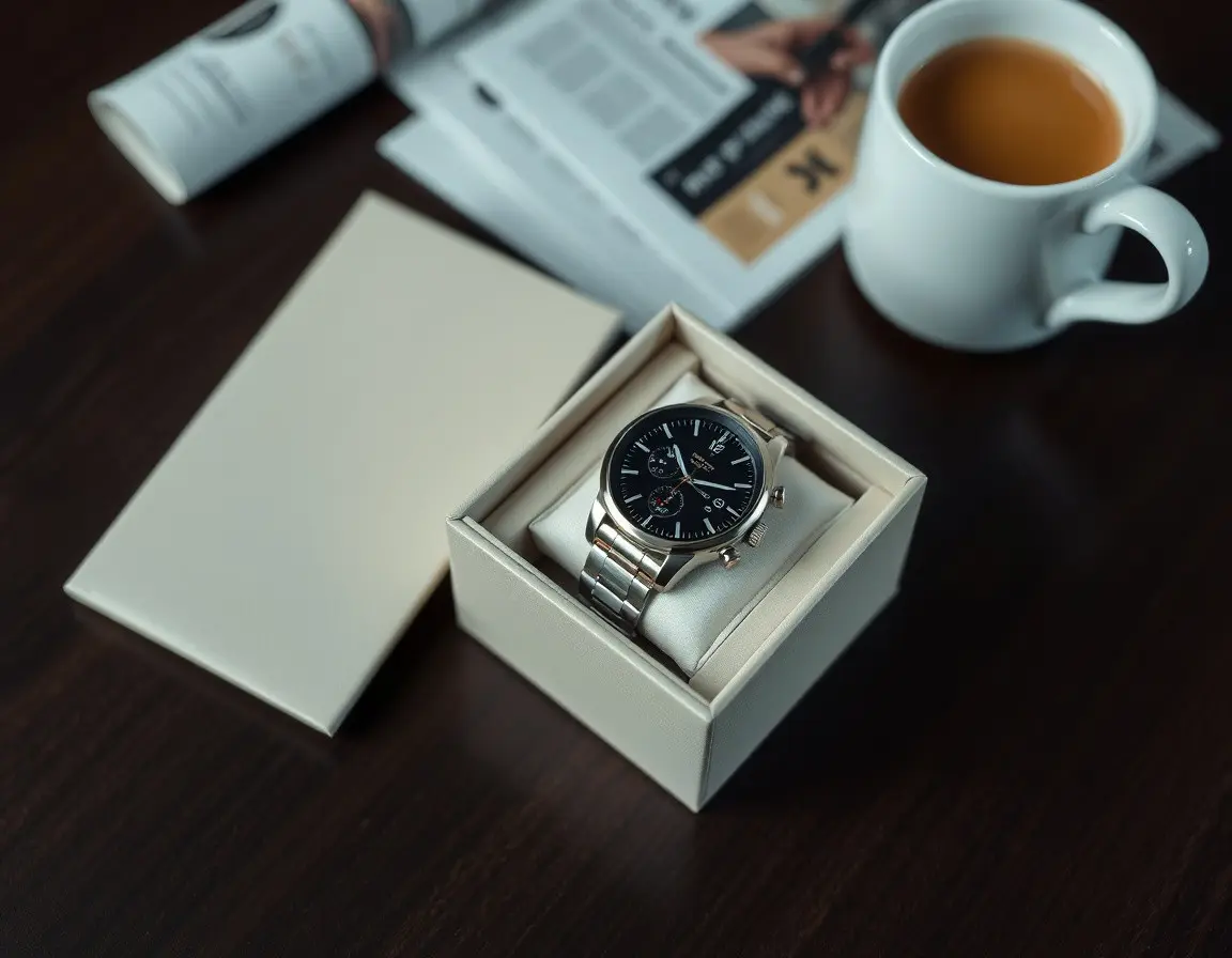 Montre Connectée en Acier Inoxydable