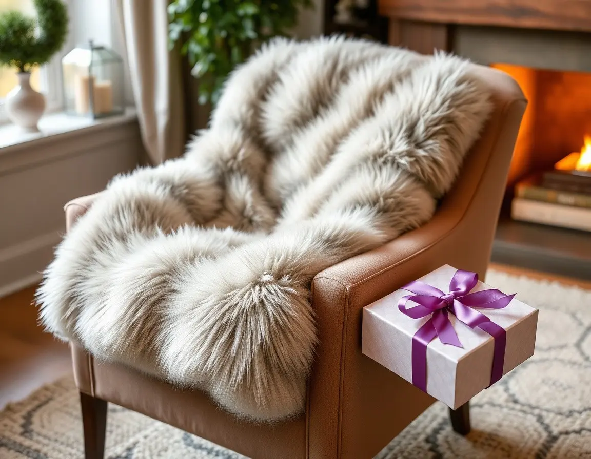 Plaid en Fausse Fourrure Ultra Doux