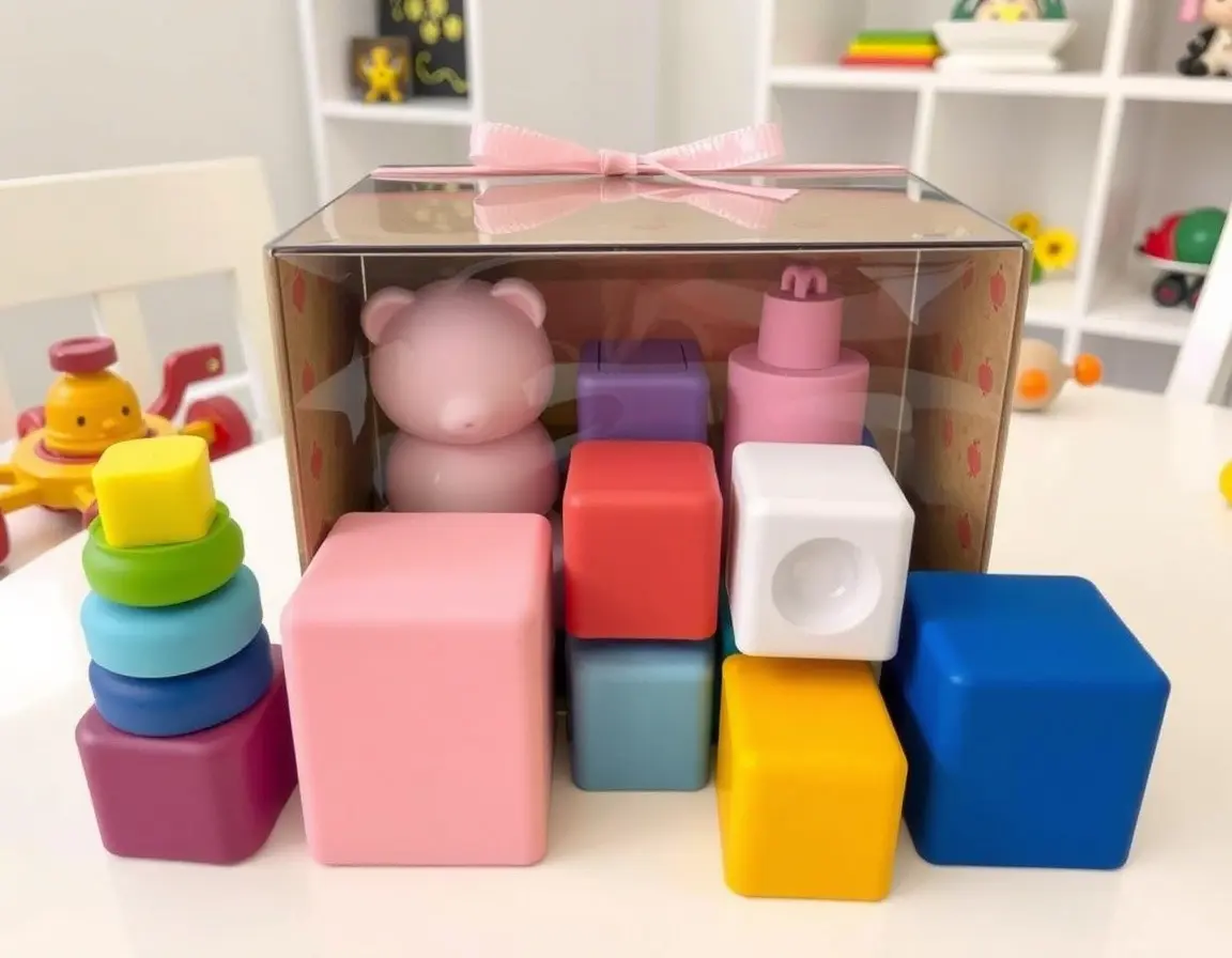 Soft Silicone Stacking Blocks Set