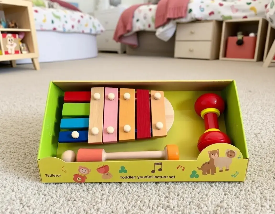 Toddler Wooden Musical Instrument Set