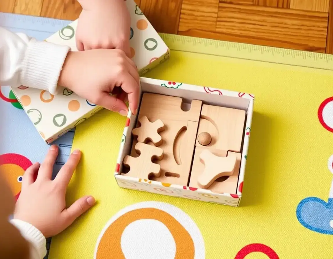 Puzzles en bois à picots pour enfant de 2 ans