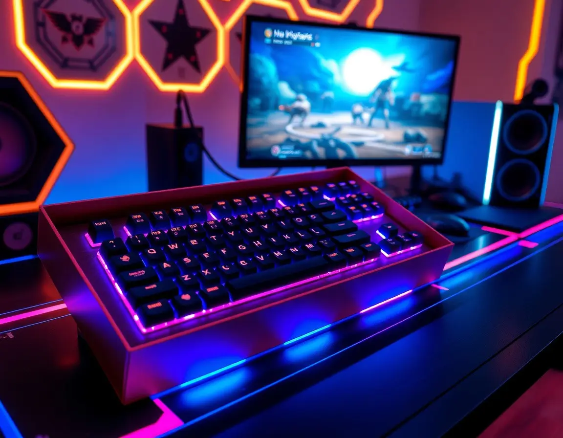 Clavier mécanique RGB pour gaming