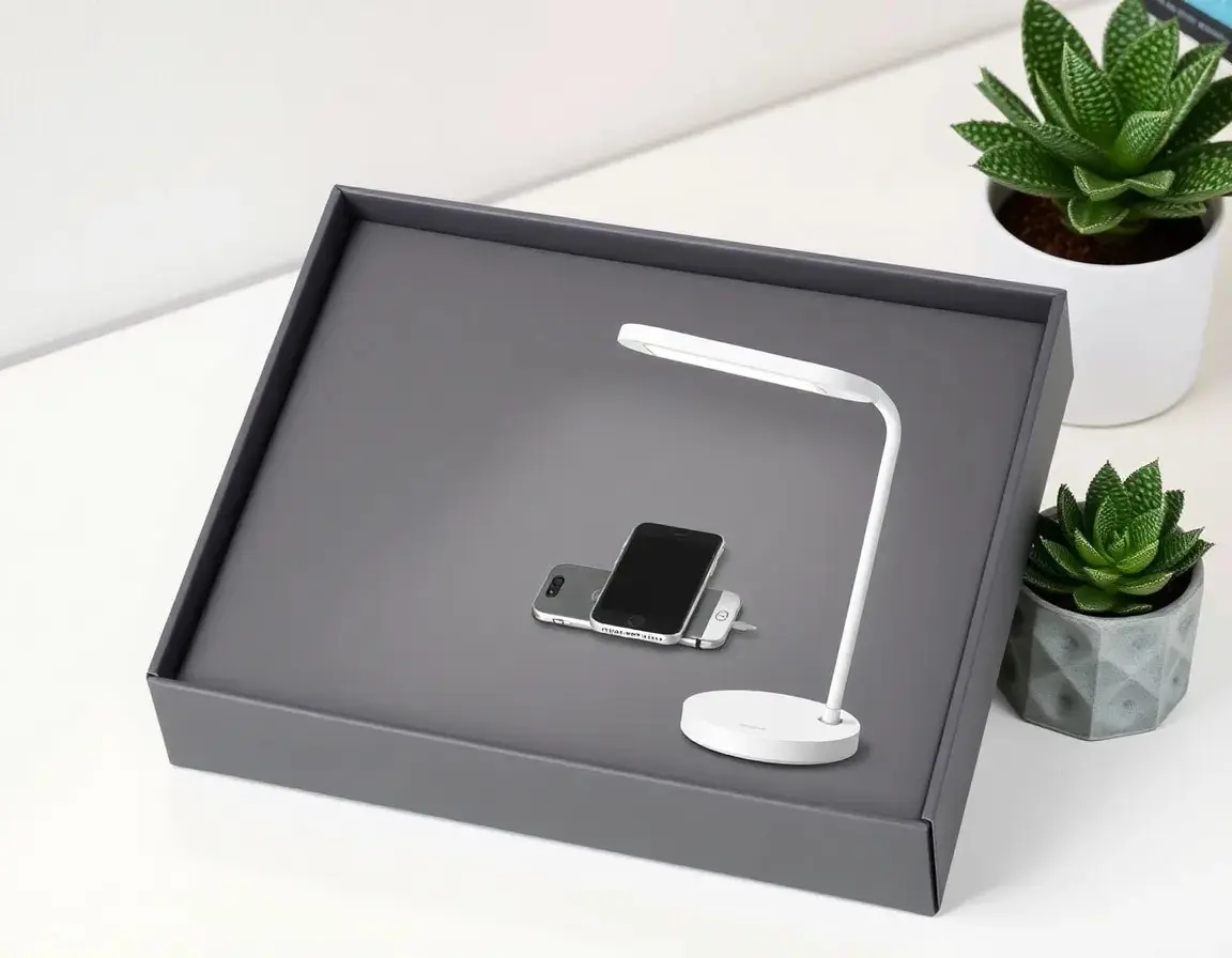 Lampe de Bureau LED avec Chargeur Sans Fil