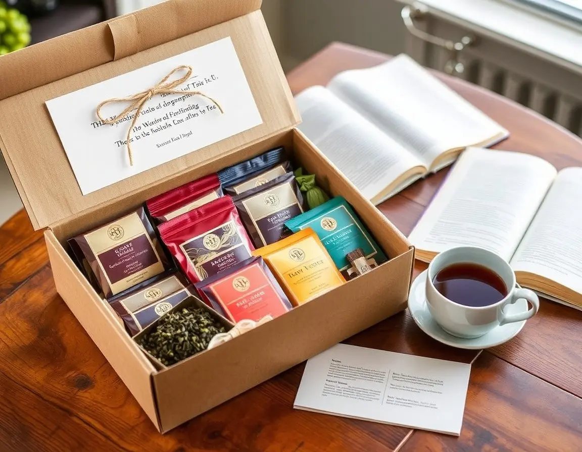 Boîte d'Assortiment de Thés en Vrac Gourmet