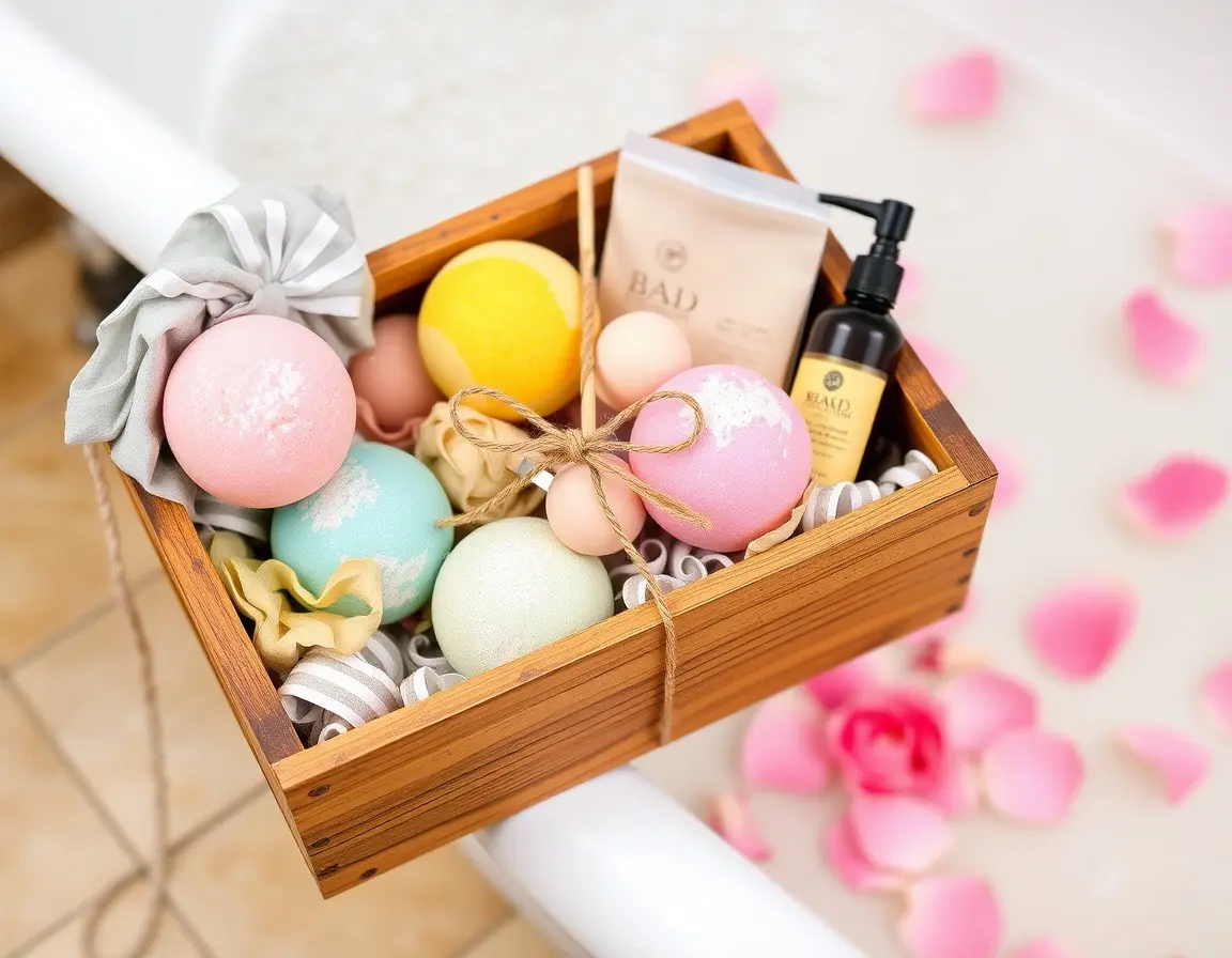 Set de Bombes de Bain Naturelles et Coffret Spa