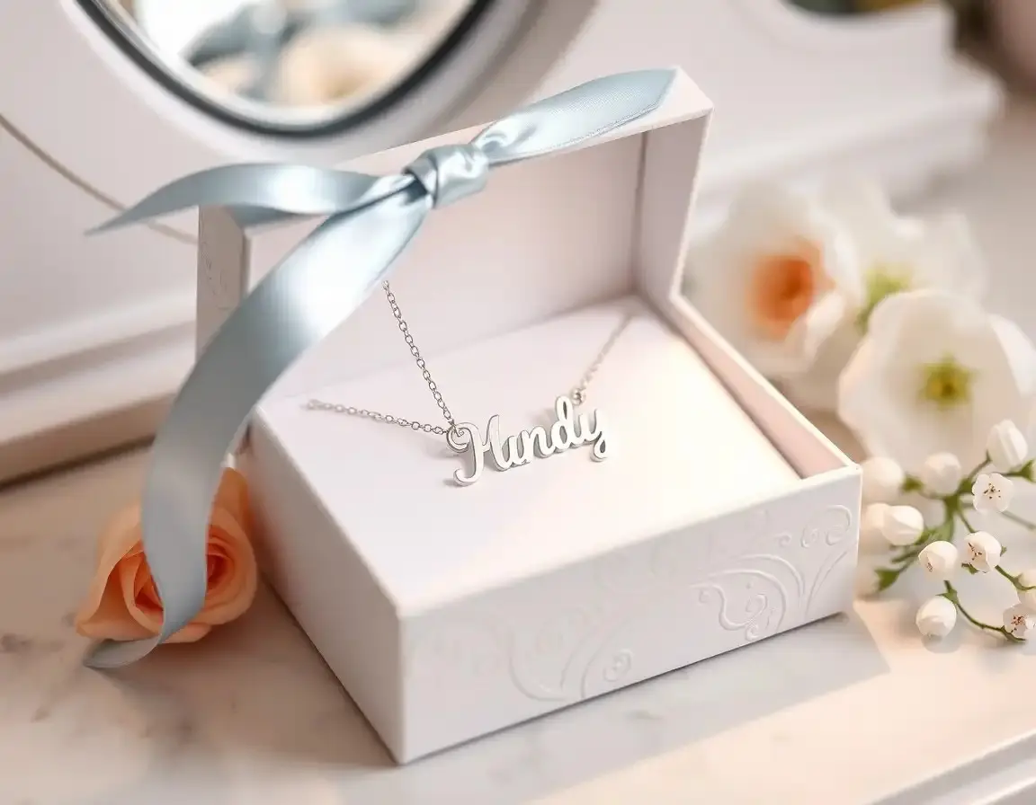 Collier Prénom Personnalisé en Argent Sterling