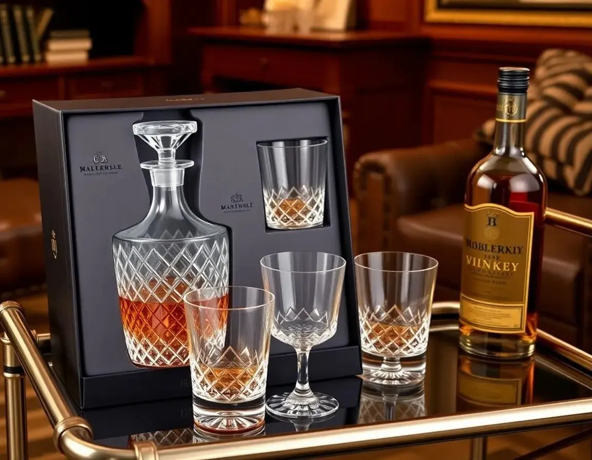 Set Carafe à Whisky avec Verres