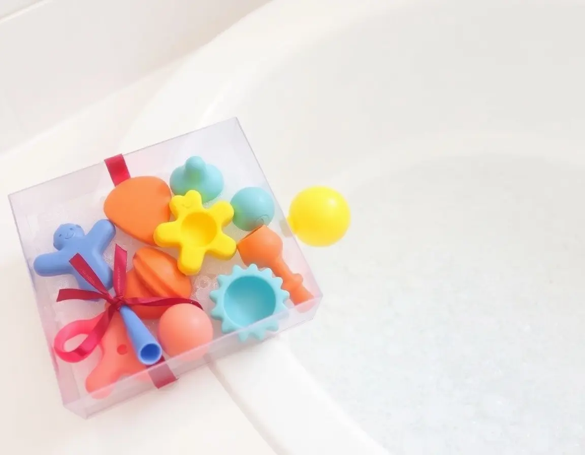 Ensemble de Jouets de Bain en Silicone Premium