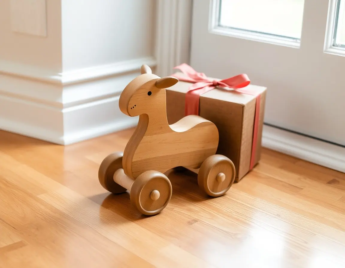 Jouet à Tirer en Bois (Animal)