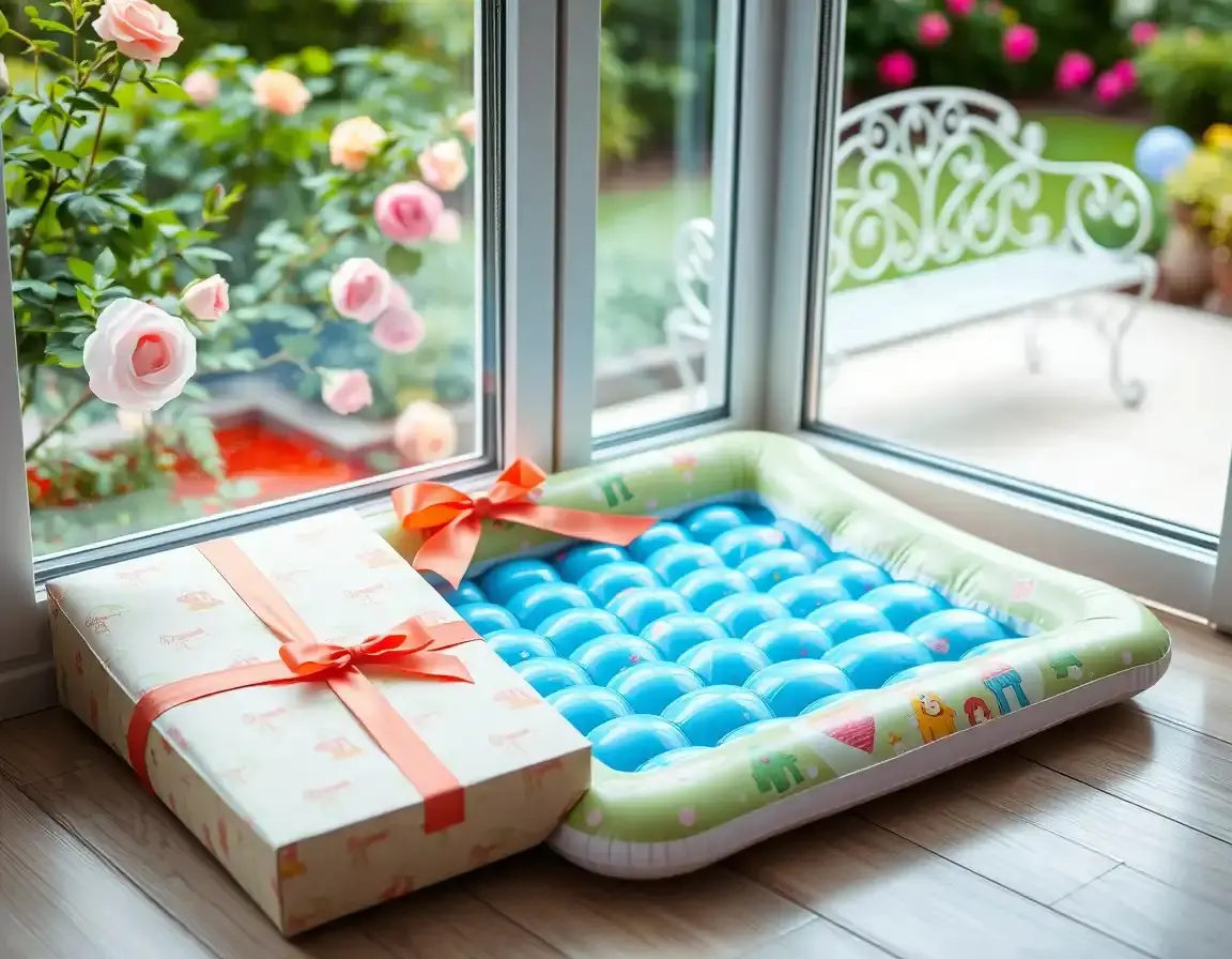 Tapis d'Éveil Aquatique avec poissons flottants