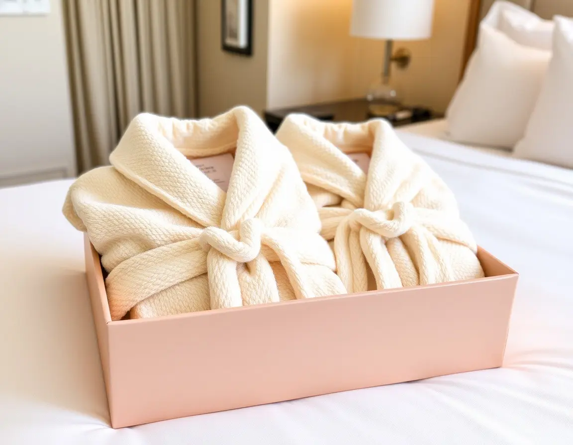 Ensemble de peignoirs de luxe assortis