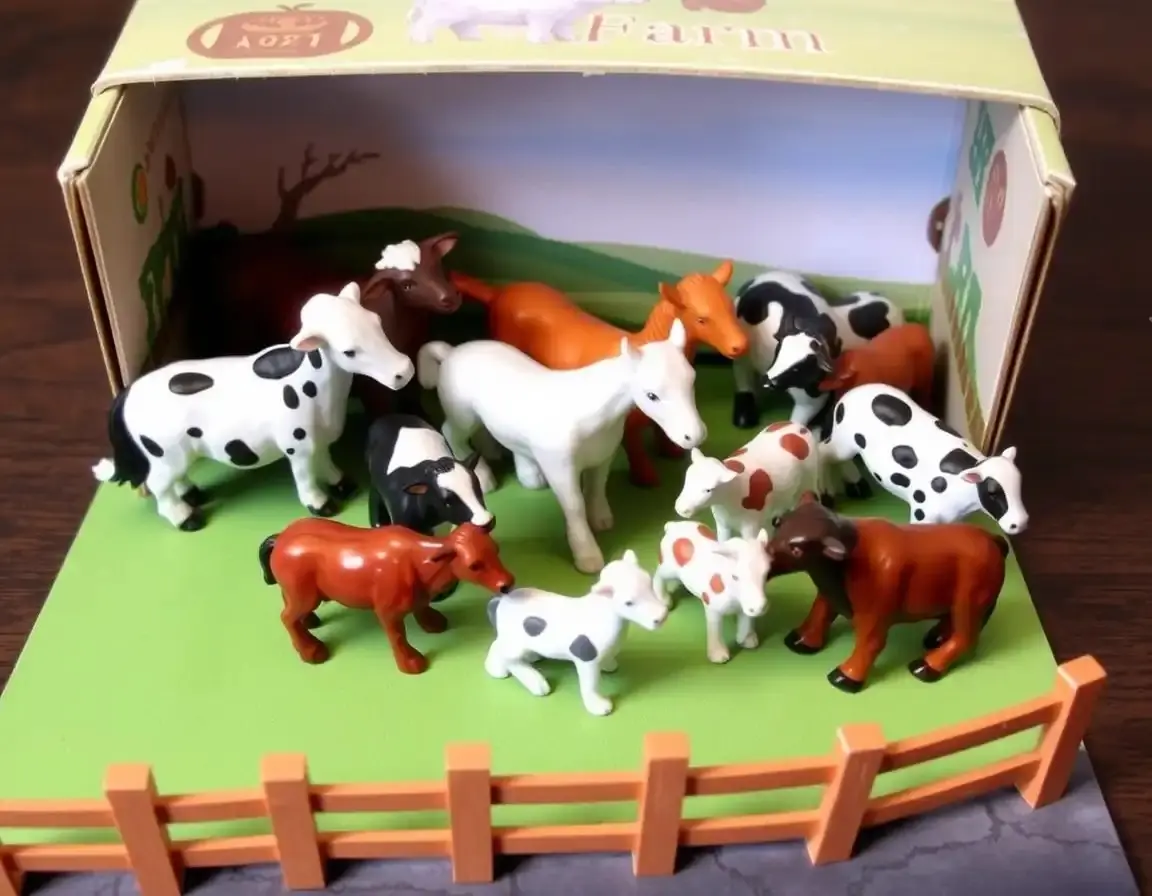 Ensemble de Figurines d'Animaux de la Ferme