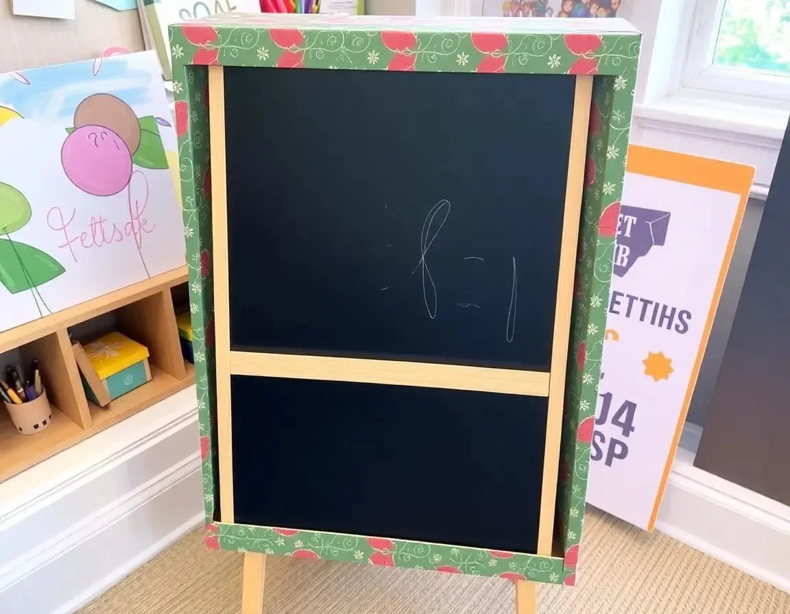 Chevalet Tableau Noir et Blanc