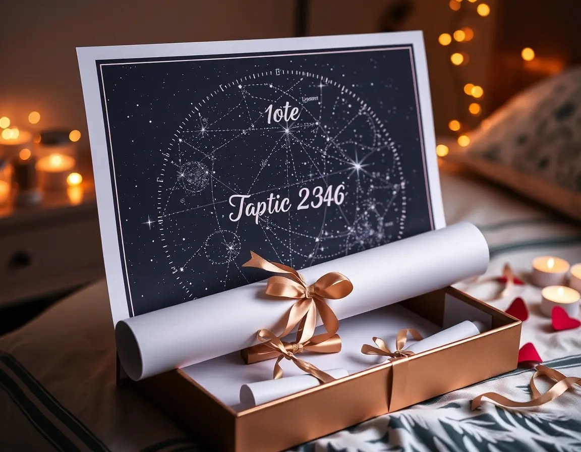 Poster de Carte du Ciel Personnalisée