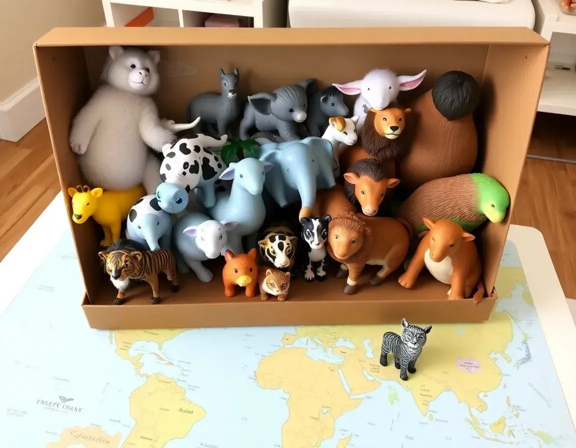 Grand Ensemble de Figurines d'Animaux
