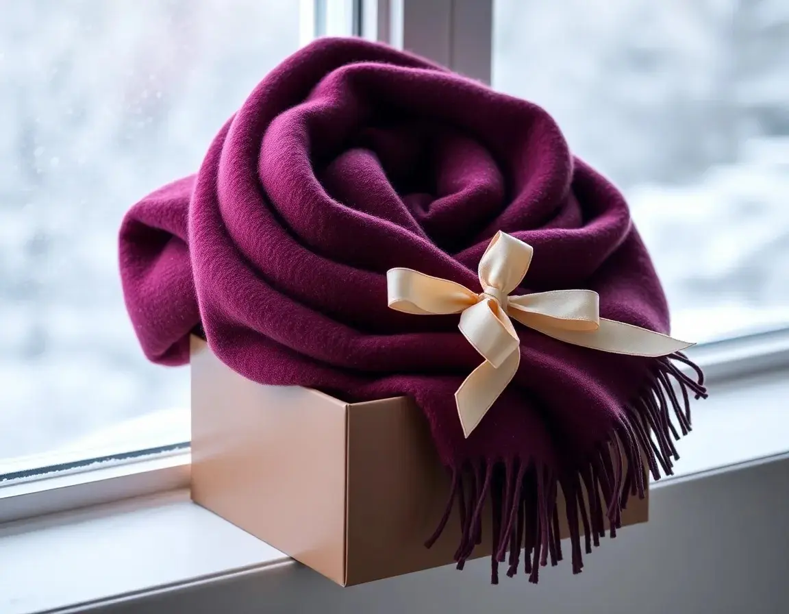 Écharpe d'hiver en cachemire mélangé