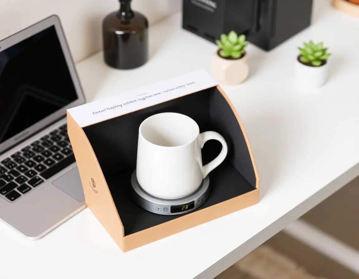 Smart Electric Coffee Mug Warmer Set
