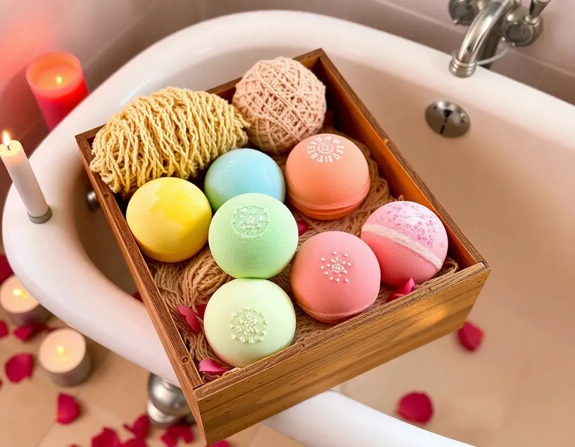 Natural Essential Oil Bath Bomb Set