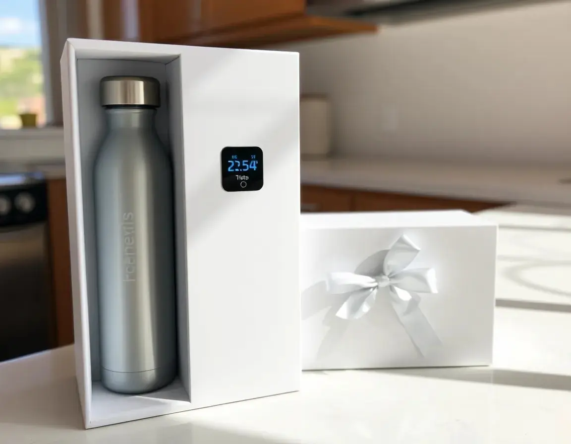 Gourde Intelligente avec Affichage de Température