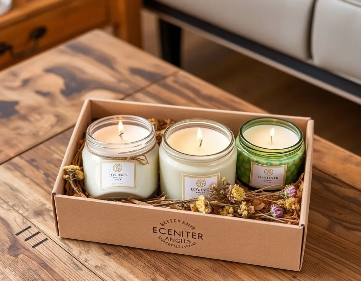 Set Bougies Parfumées de Haute Qualité
