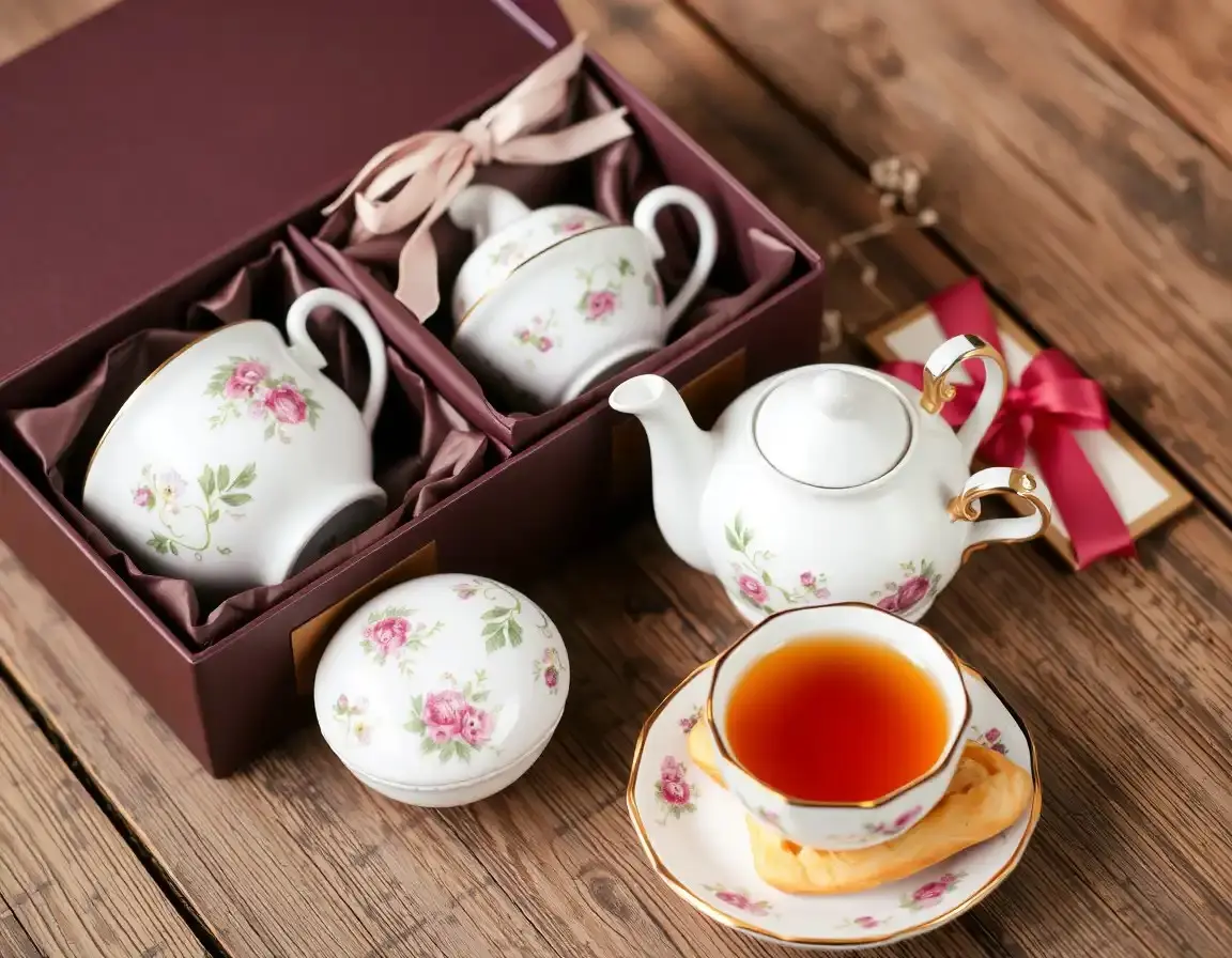 Service à Thé en Porcelaine