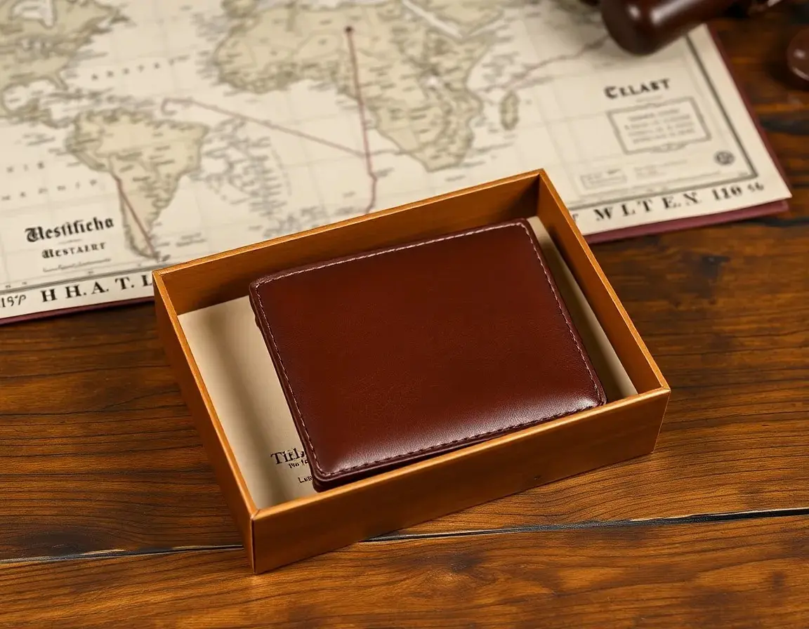 Portefeuille en Cuir Véritable Anti-RFID