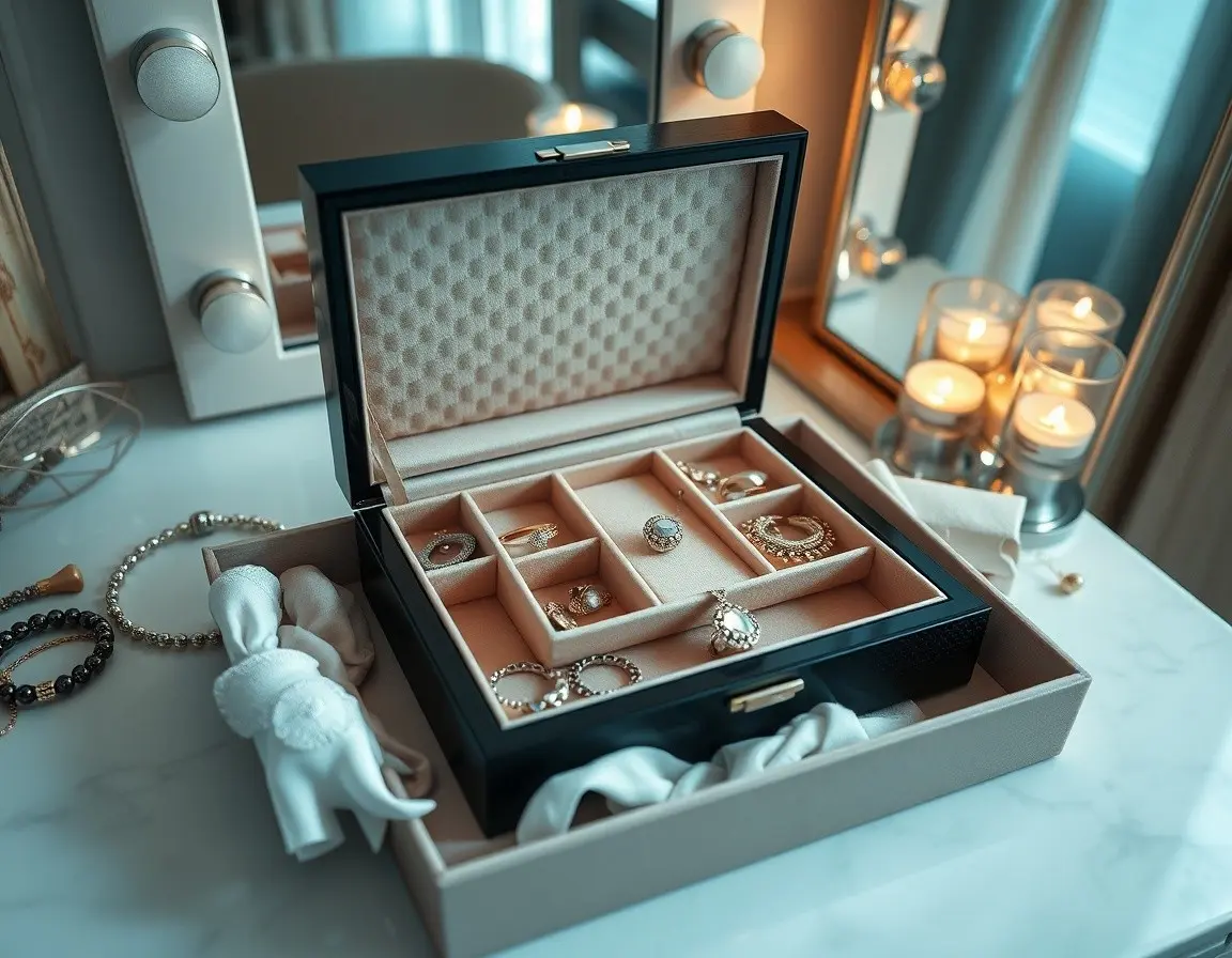 Boîte de Rangement à Bijoux Multi-couches