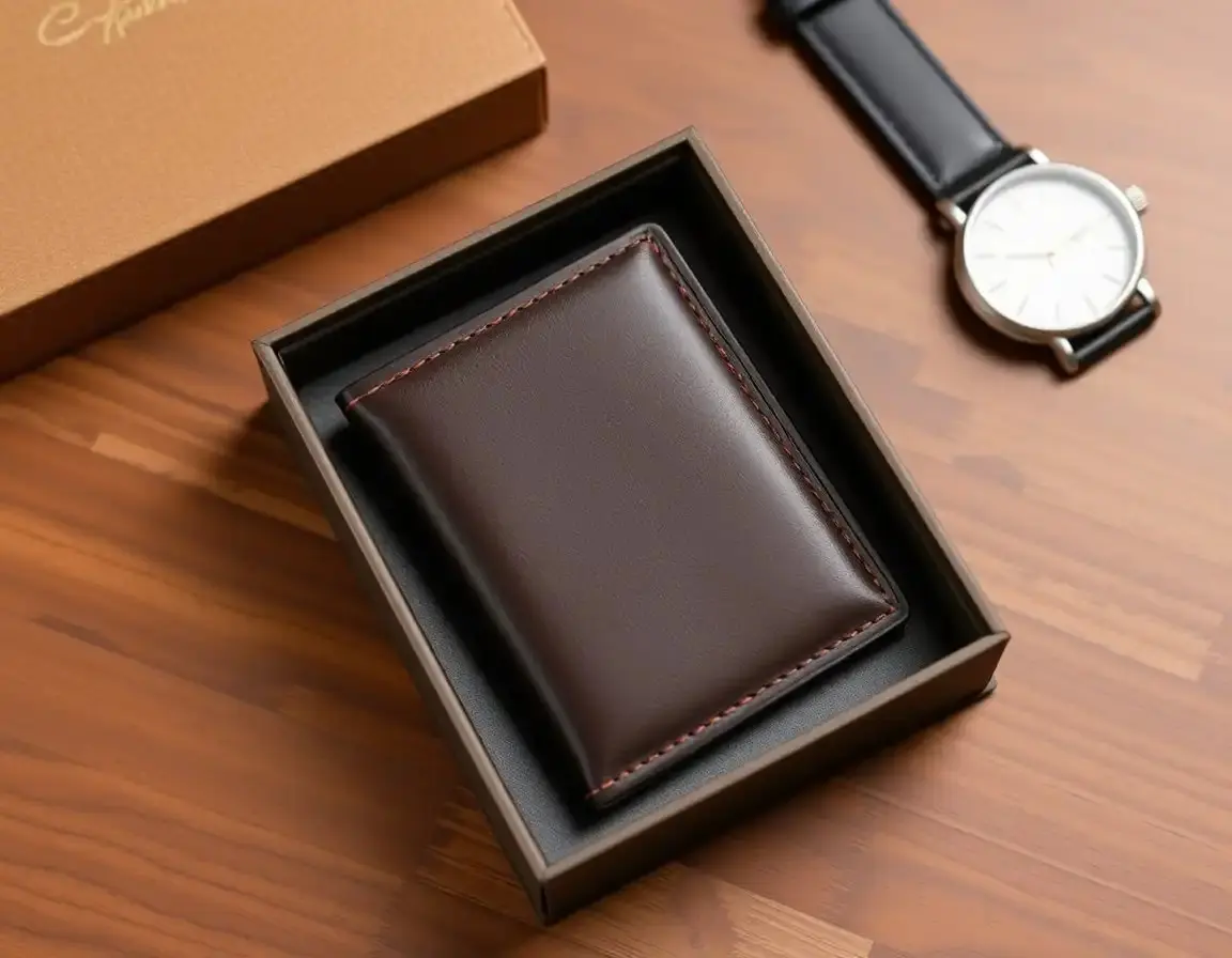 Portefeuille en cuir de qualité