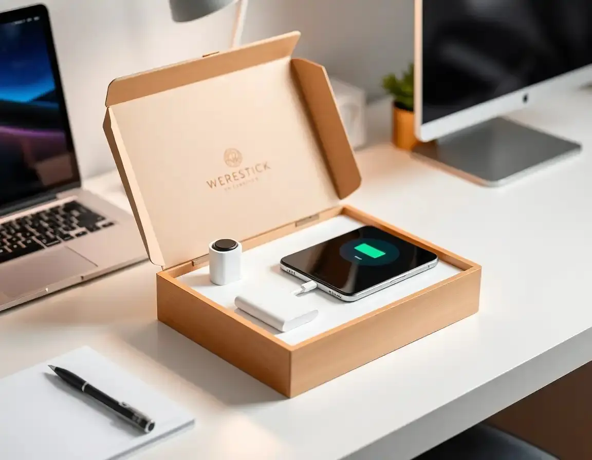 Station d'Organisation de Bureau à Recharge Sans Fil