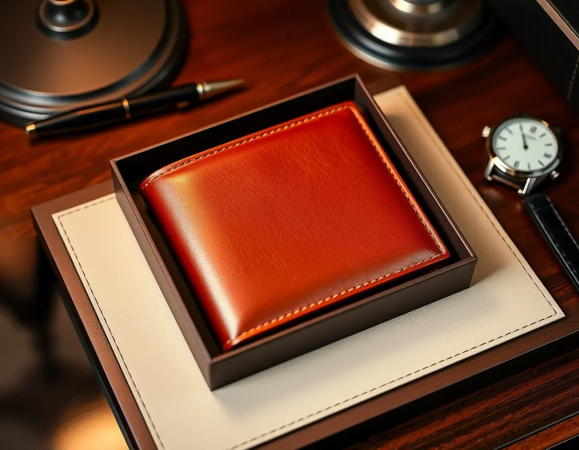 Portefeuille en Cuir Véritable