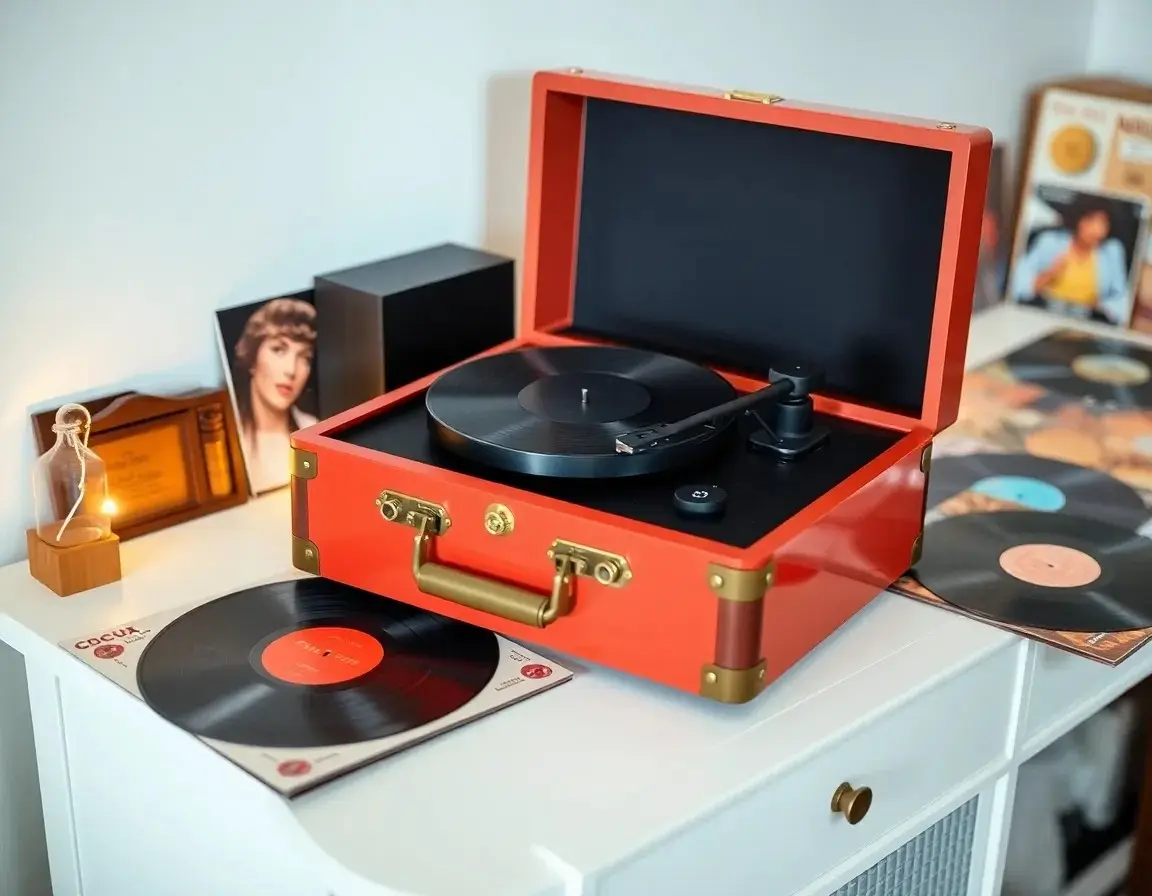 Vintage Style Record Player