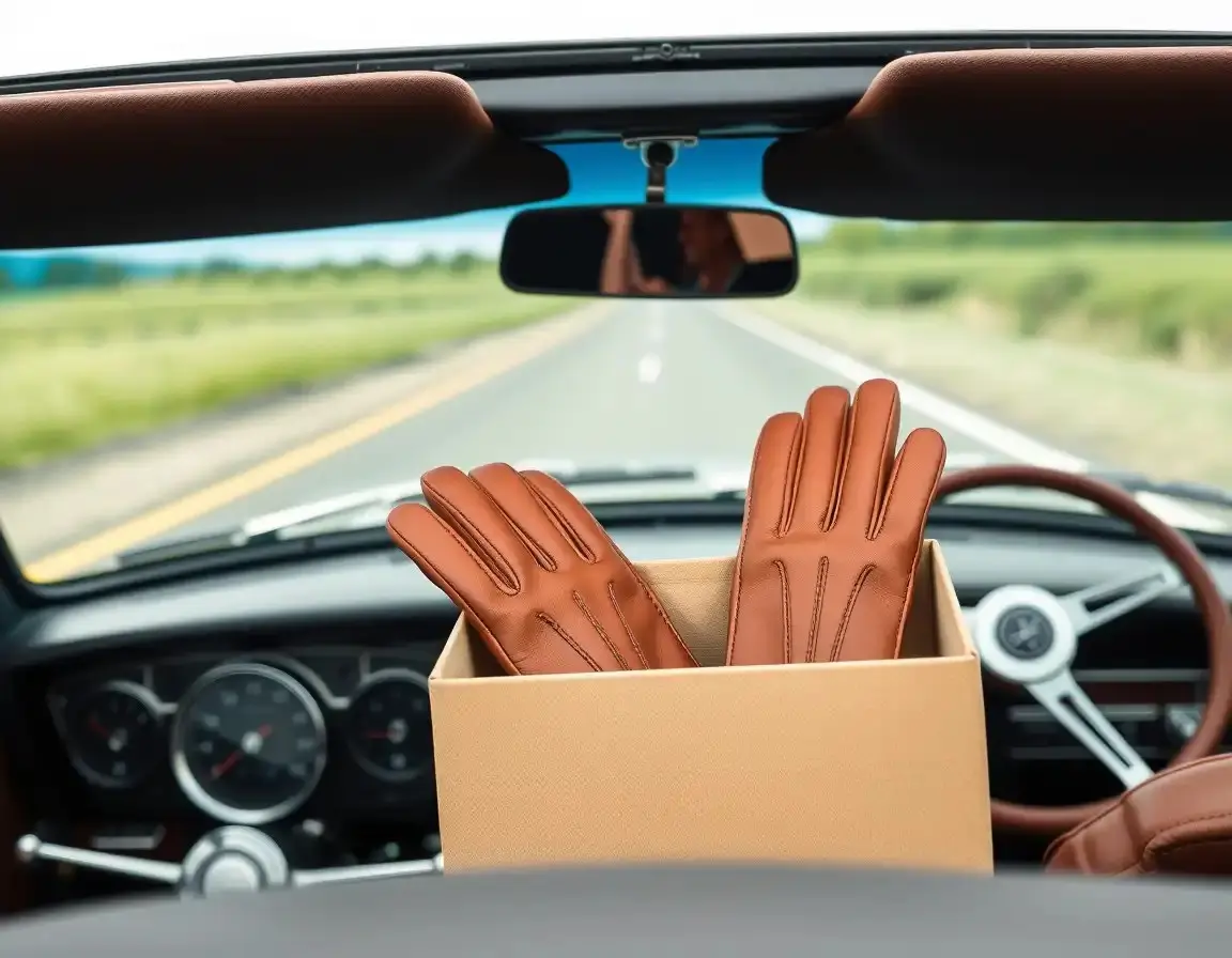 Genuine Leather Driving Gloves