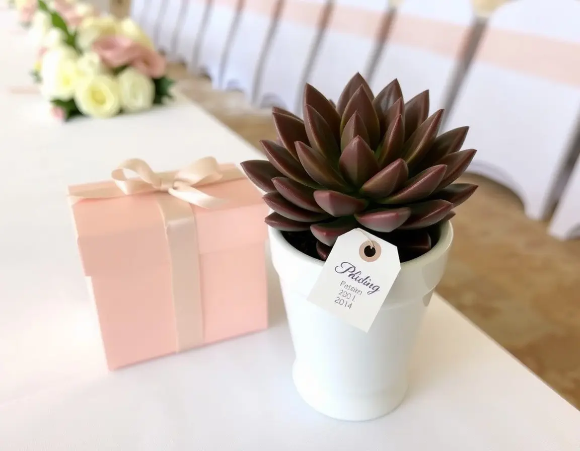 Mini Plante Succulente en Pot Décoratif