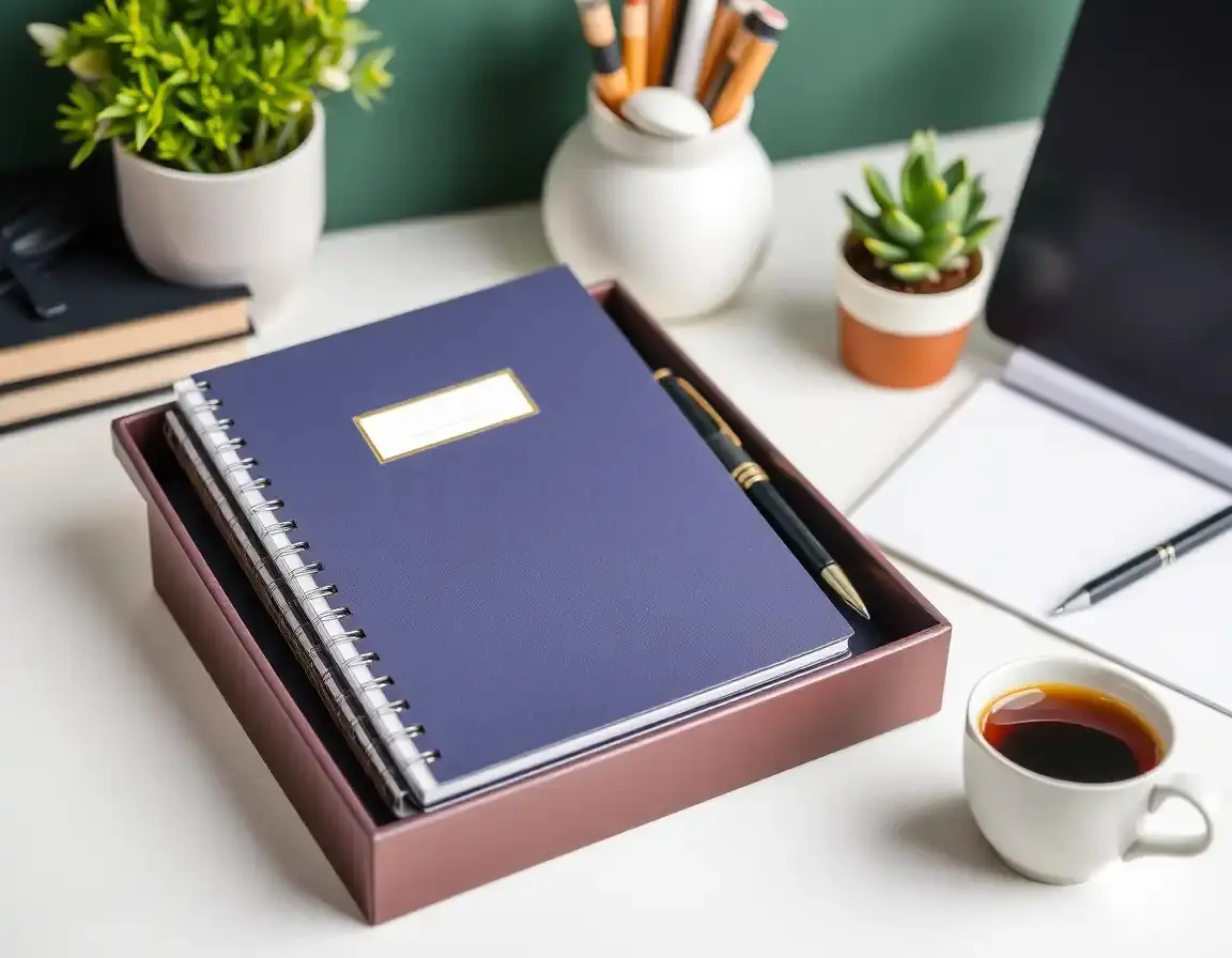 Agenda et Set de Stylos Haute Qualité