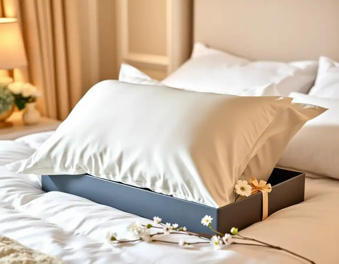 Taie d'Oreiller en Soie de Mûrier Pure