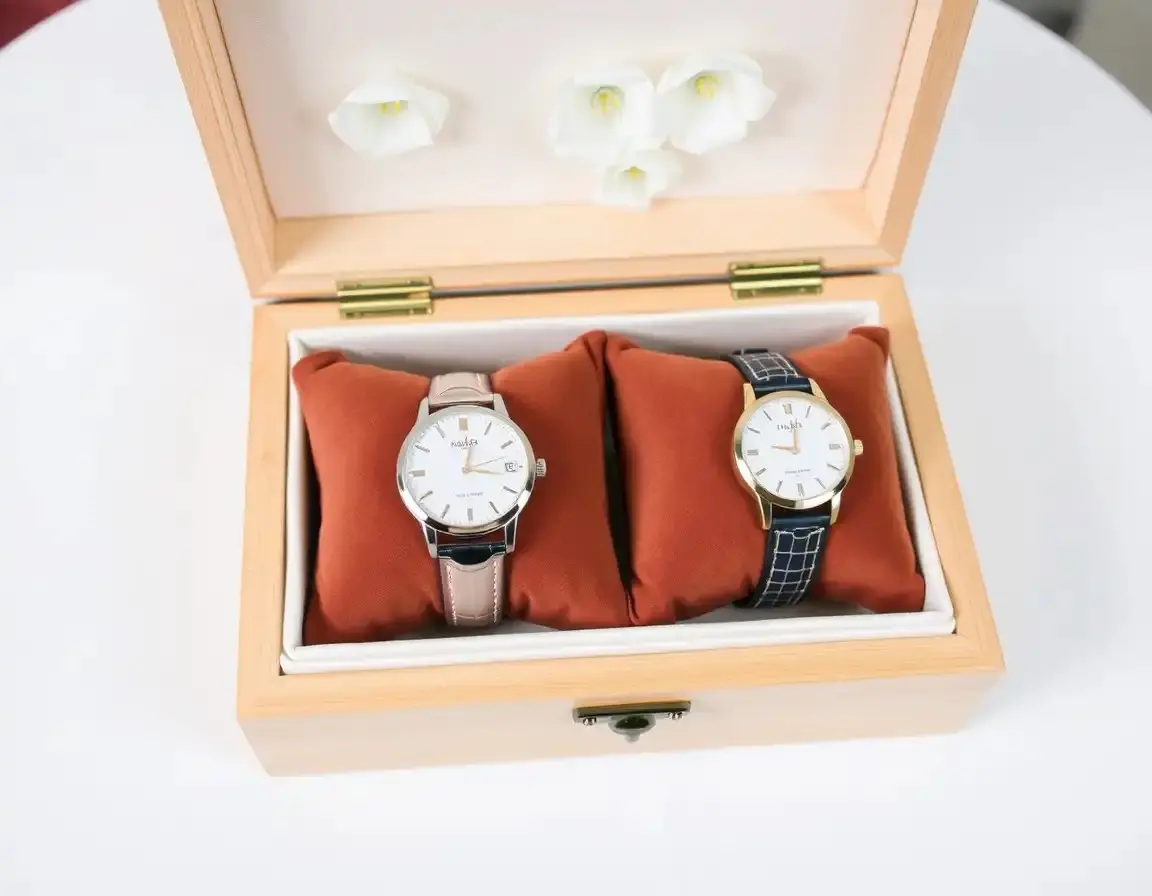 Coffret de montres gravées pour couple