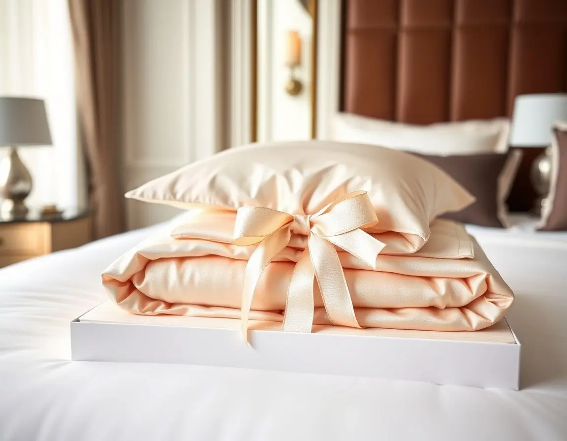Parure de lit en soie de luxe