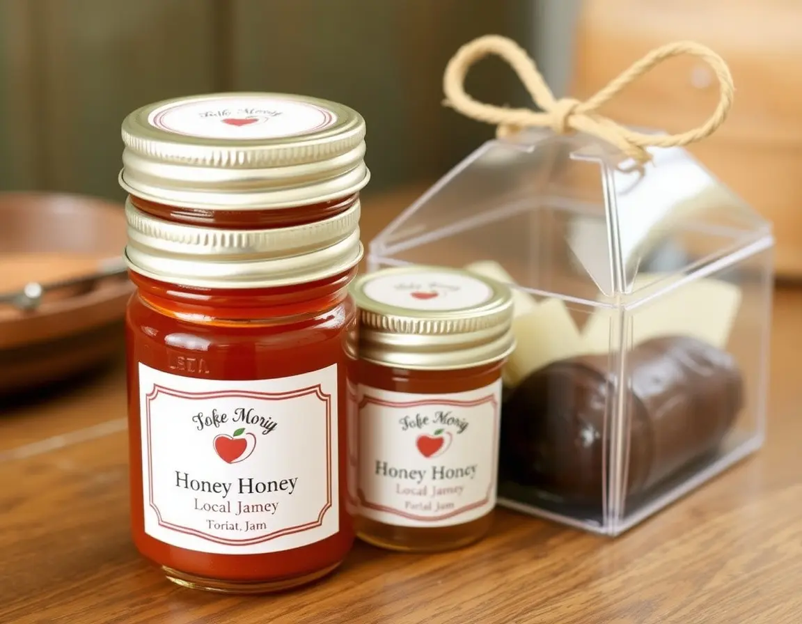 Mini Pots de Miel ou de Confiture Locale