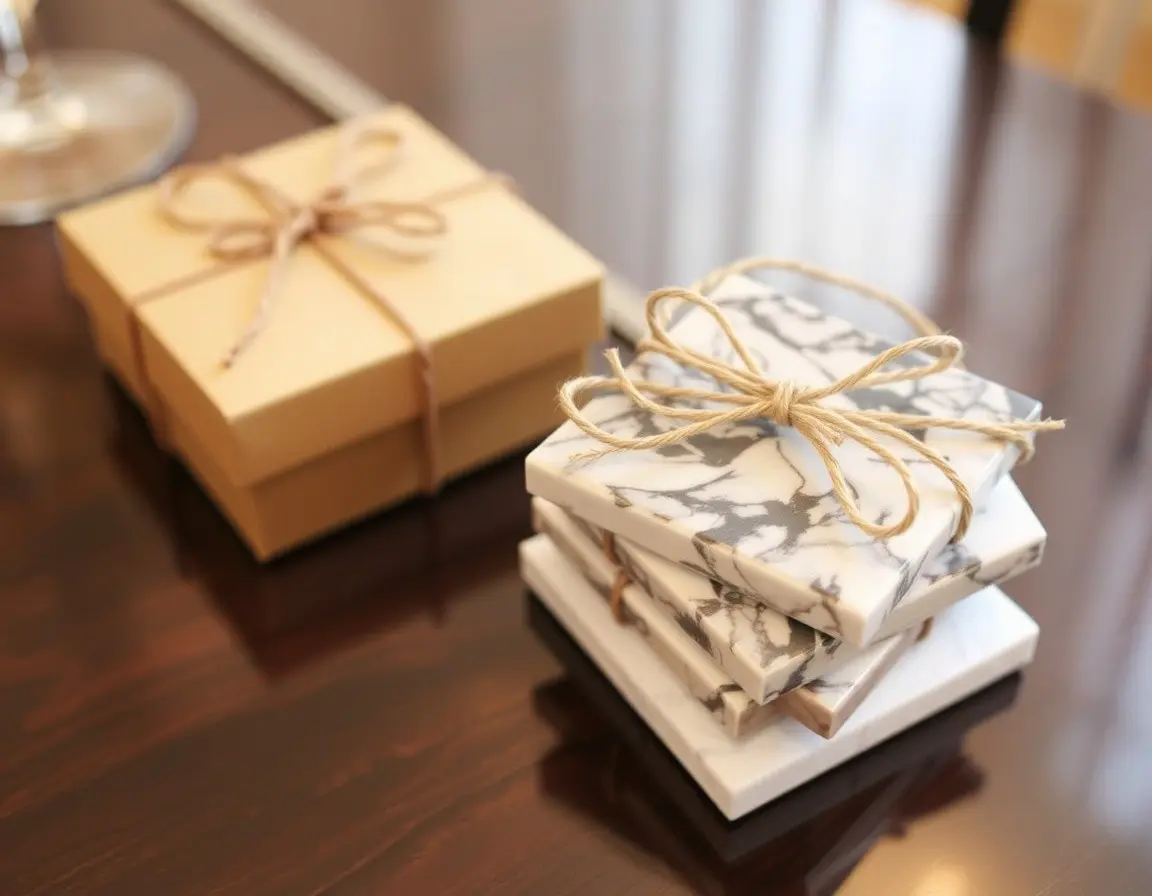 Ensemble de Sous-Verres Décoratifs